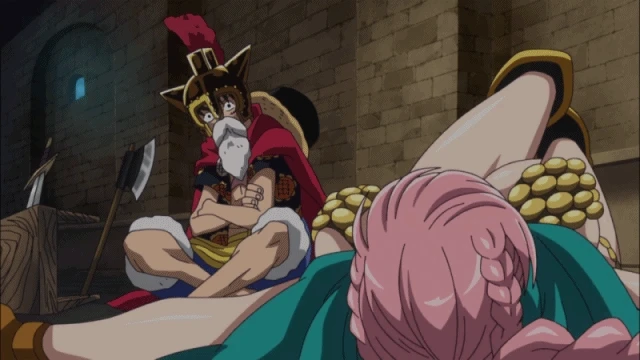 lucy-one-piecemonkey-d-luffyrebecca-one-piece
