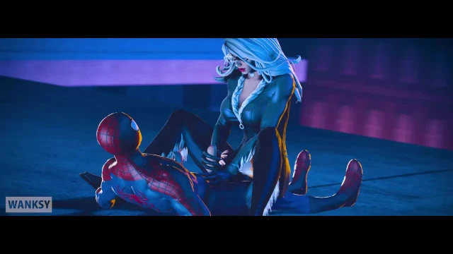 wanksyblack cat+felicia hardy+peter parker+spider-man9fe1c9e7032d7c04f3693e9427001f4b