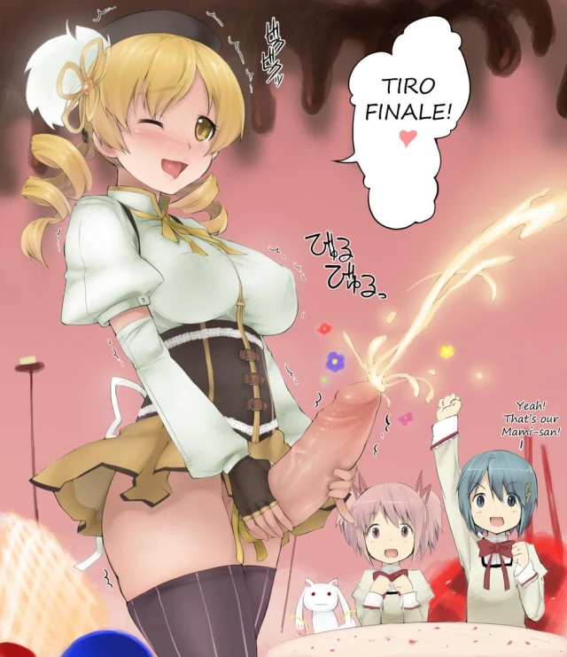 kyuubee+madoka kaname+miki sayaka+tomoe mami