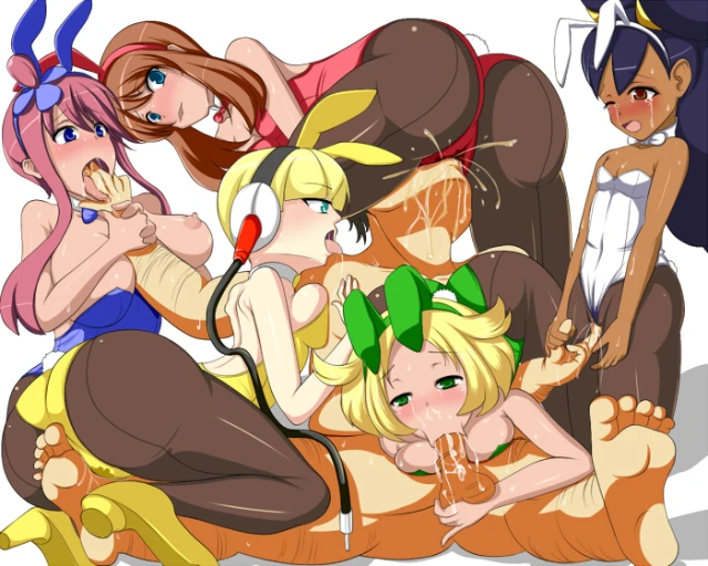 bianca (pokemon)+elesa (pokemon)+iris (pokemon)+may (pokemon)+skyla (pokemon)