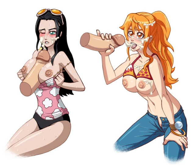 nami (one piece)+nico robin